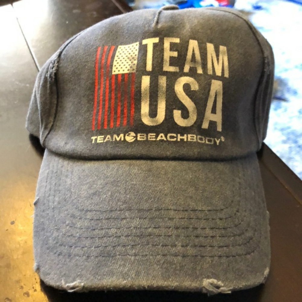 NWT steel blue TEAM USA Beachbody hat